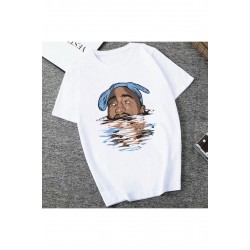 Kırmızı Etiket Amerikan Ripper Tupac 2pac Hip Hop T-shirt Mod.26 12527