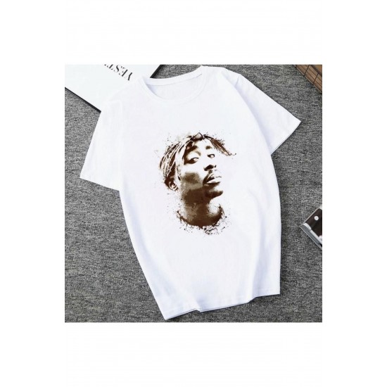 Kırmızı Etiket Gala Amerikan Ripper Tupac 2pac Hip Hop T-shirt Mod.28 12529