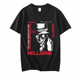 Kırmızı Etiket Gala Anime Hellsing Alucard T-shirts 10357