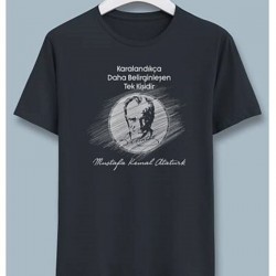 Kırmızı Etiket Gala Atatürk Tshirt Siyah 10 06692