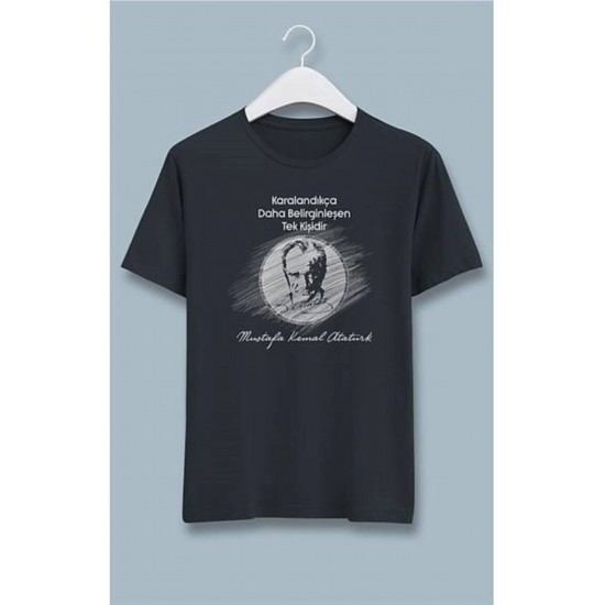 Kırmızı Etiket Gala Atatürk Tshirt Siyah 10 06692