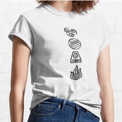 Kırmızı Etiket Gala Avatar Four Elements Beyaz Erkek T-shirt 23 05550