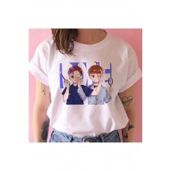 Kırmızı Etiket Gala Bangtan Boys T Shirt Kadın Kore Tarzı Kpop Tshirt Mod31 17606