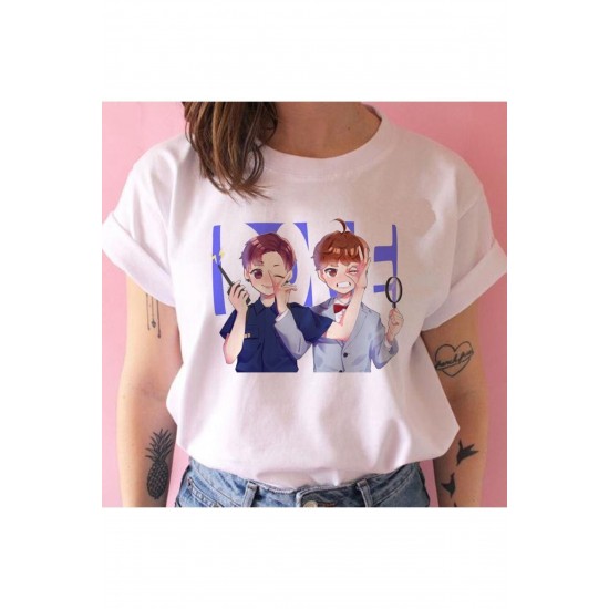 Kırmızı Etiket Gala Bangtan Boys T Shirt Kadın Kore Tarzı Kpop Tshirt Mod31 17606