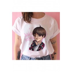 Kırmızı Etiket Gala Bangtan Boys T Shirt Kadın Kore Tarzı Kpop Tshirt Mod37 17612