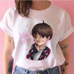 Kırmızı Etiket Gala Bangtan Boys T Shirt Kadın Kore Tarzı Kpop Tshirt Mod37 17612