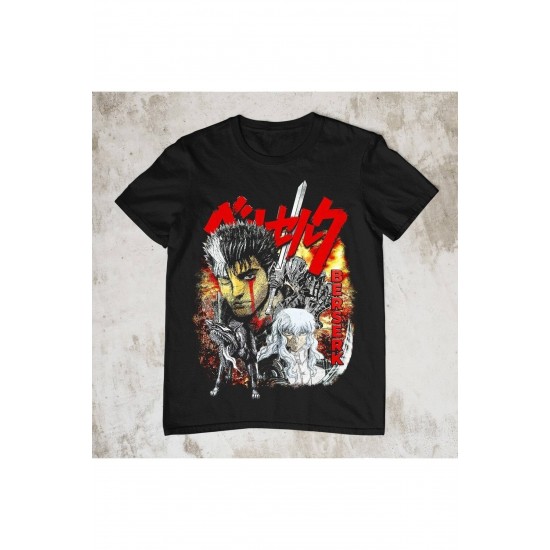 Kırmızı Etiket Gala Berserk Guts Griffith 90s Vintage Unisex T-shirts 14504