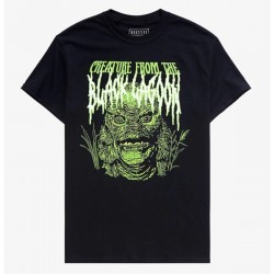 Kırmızı Etiket Gala Black Lagoon Metal Evrensel Canavarlar Siyah Tshirt 32 06428