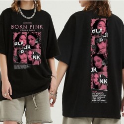 Kırmızı Etiket Gala Blackpink Bornpink Lisa Jennie Jisoo Rose T-shirt Mod464 15076