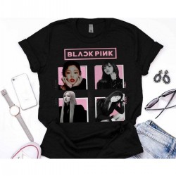 Kırmızı Etiket Gala Black Pink Kpop tişört M81 10319