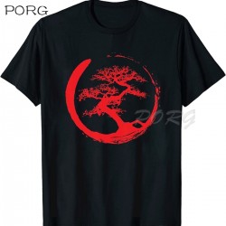 Kırmızı Etiket Gala Bonsai Ağacı Japon Unisex T-shirt model8 17458