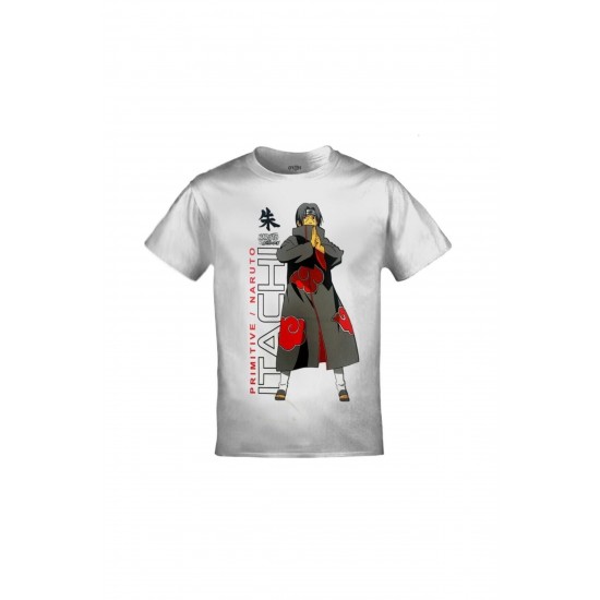 Mavi Etiket Primitive X Naruto Itachi Baskılı Unisex SiyahADR-TM-857