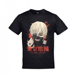 Mavi Etiket Tokyo Ghoul Anime Baskılı Unisex SiyahADR-TM-839