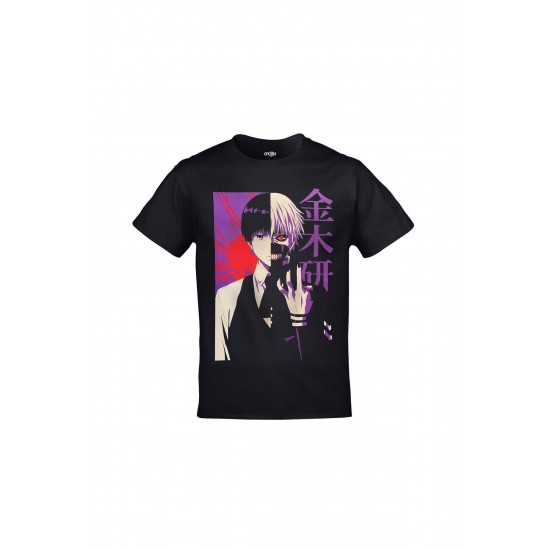 Mavi Etiket Tokyo Ghoul Kaneki Ken Split Face Unisex SiyahADR-TM-9