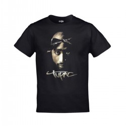 Mavi Etiket Unisex Siyah 2pac Tupac BaskılıADR-TM-101