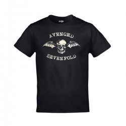 Mavi Etiket Unisex Siyah Avenged Sevenfold Deathbat BaskılıADR-TM-129