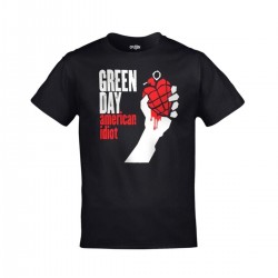 Mavi Etiket Unisex Siyah Green Day American Idiot BaskılıADR-TM-543