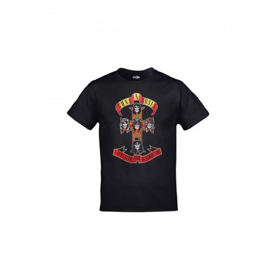 Mavi Etiket Unisex Siyah Guns N Roses Appetite For Destruction BaskılıADR-TM-570