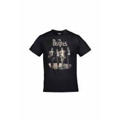 Mavi Etiket Unisex Siyah The Beatles BaskılıADR-TM-138