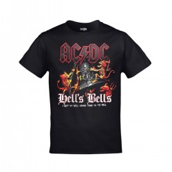 Mavi Etiket Unısex Siyah Ac Dc Hells Bells BaskılıADR-TM-107