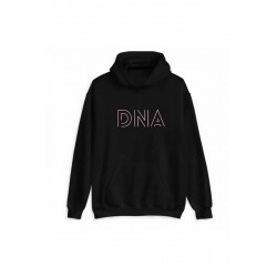 Oversize Dna Kpop Kapüşonlu Sweatshırt Unisex Siyah