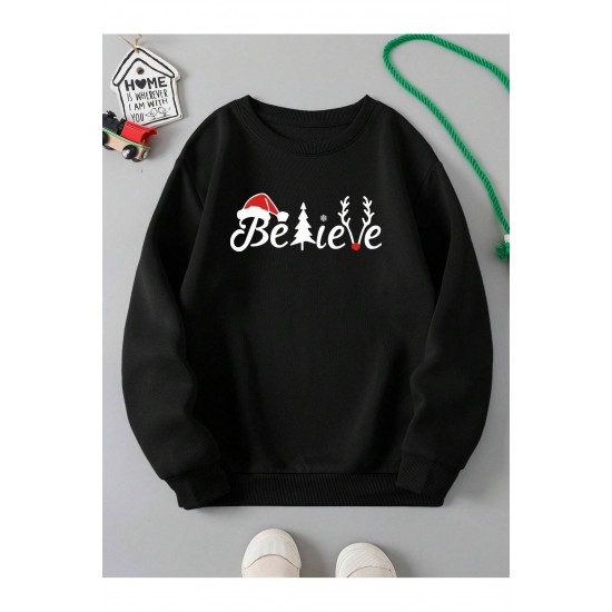 Yeni Yıl Yılbaşı Eğlencesi Noel Baba Özel Tasarım Regular Kalıp Basic Sweatshirt Hoodie